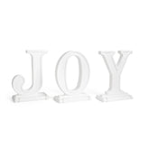 Large Outdoor 3-Piece Christmas JOY Letters Decoration - White